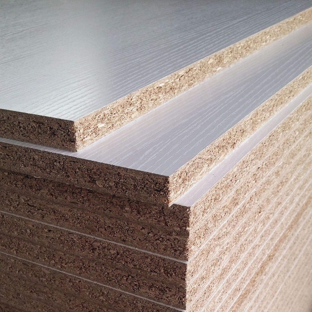 Easy To Clean 2100*2850 9-18mm white melamine chipboard sheets 12mm particle furniture board