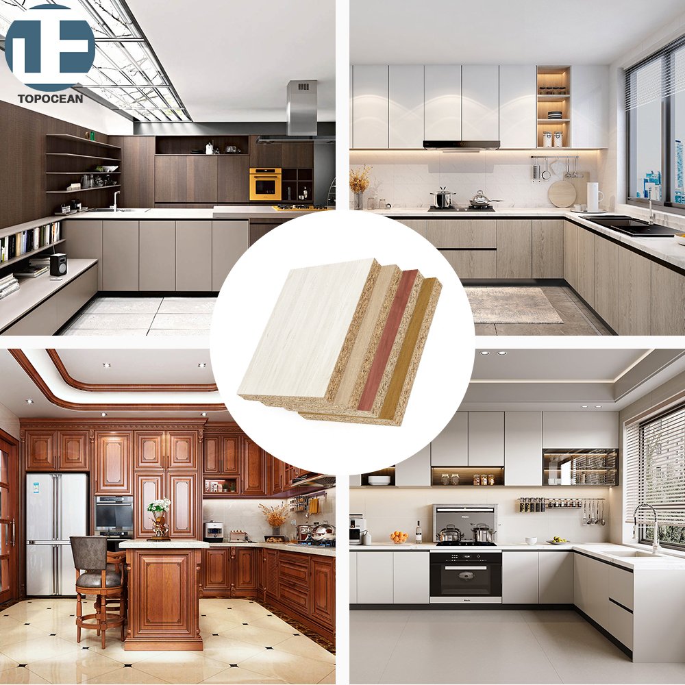 Easy To Clean 2100*2850 9-18mm white melamine chipboard sheets 12mm particle furniture board