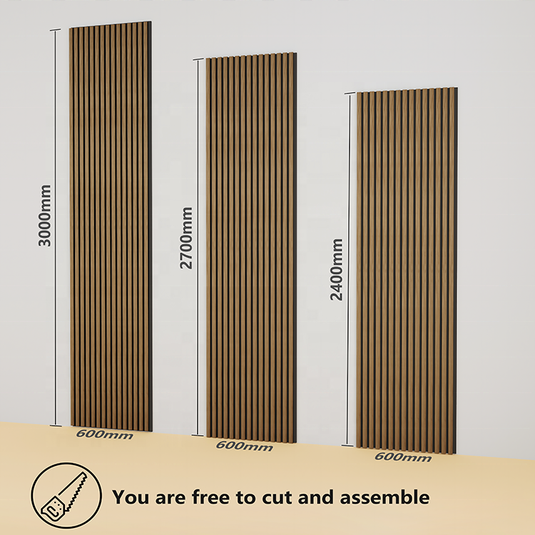 Goodsound Slat Wooden Wall Panels Sound Insulation Decoration Acoustic Board Acoustic Wood Panels Akupanel for Home