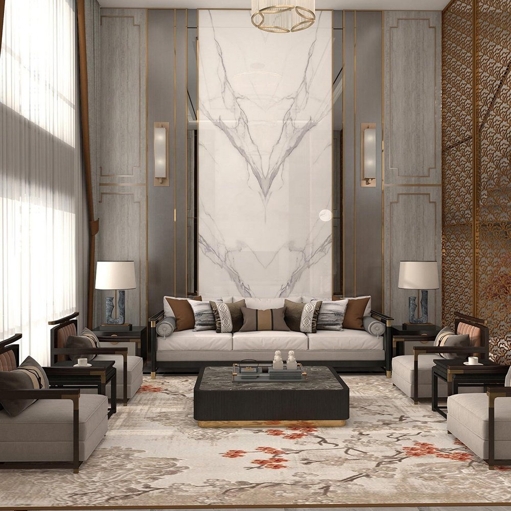 KASARO Factory Custom pvc wall panel uv pvc marble wall panel uv sheet carbon rock board shimmer wall panels
