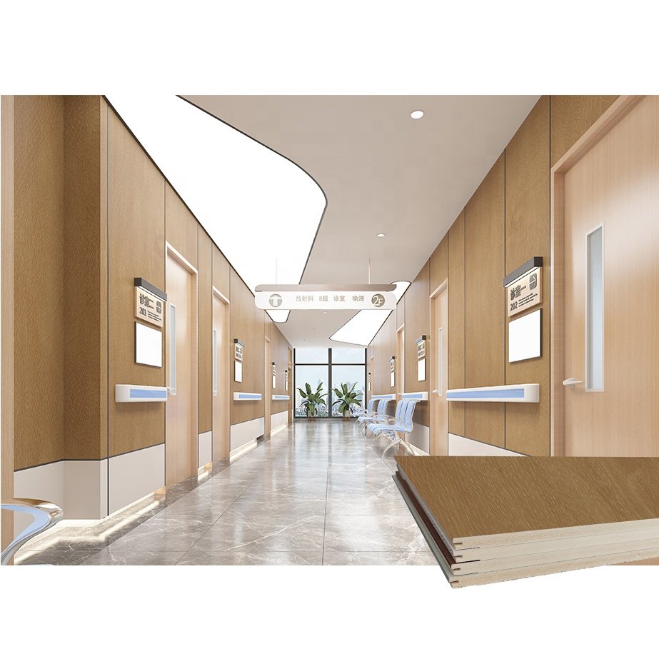Engineering Quick Install WPC Wall Board For Hospital Concrete Wall
