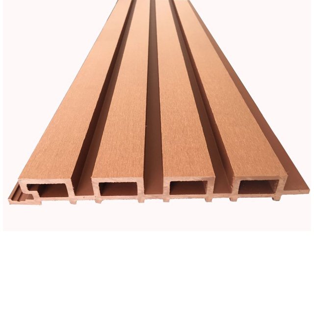 Exterior wpc wall cladding wood grain roofing/ceiling interior wpc timber composite facade slat wpc wall panel