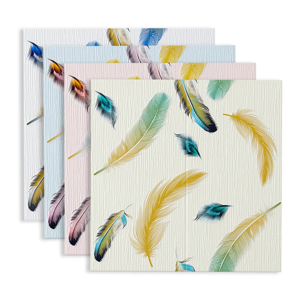 Self adhesive pvc 3d pe foam board wall panels