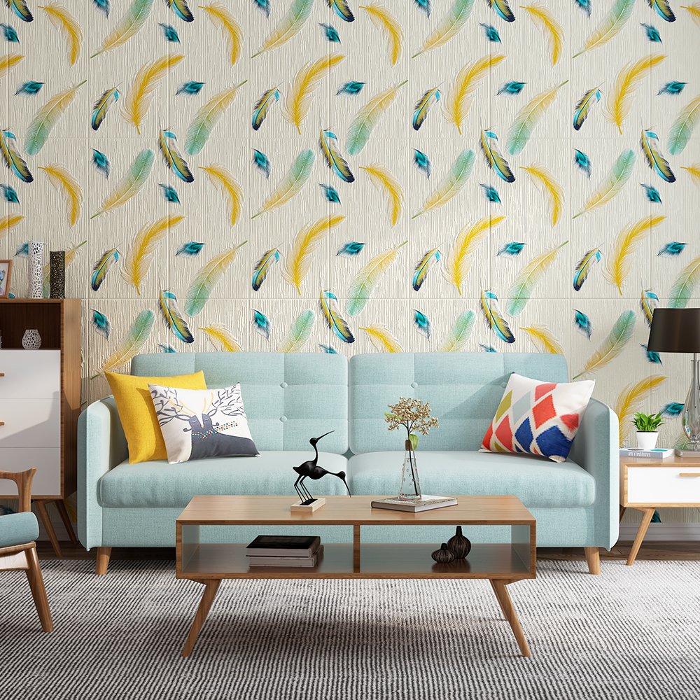 Self adhesive pvc 3d pe foam board wall panels