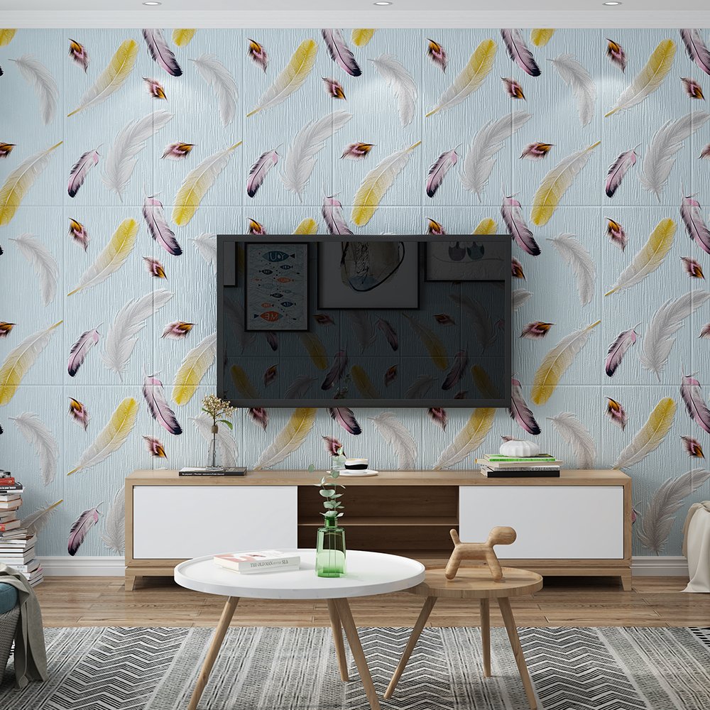 Self adhesive pvc 3d pe foam board wall panels