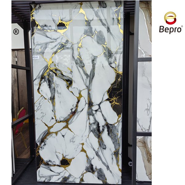 PVC marble sheet UV wall panel for interior decoration 1220*2440mm