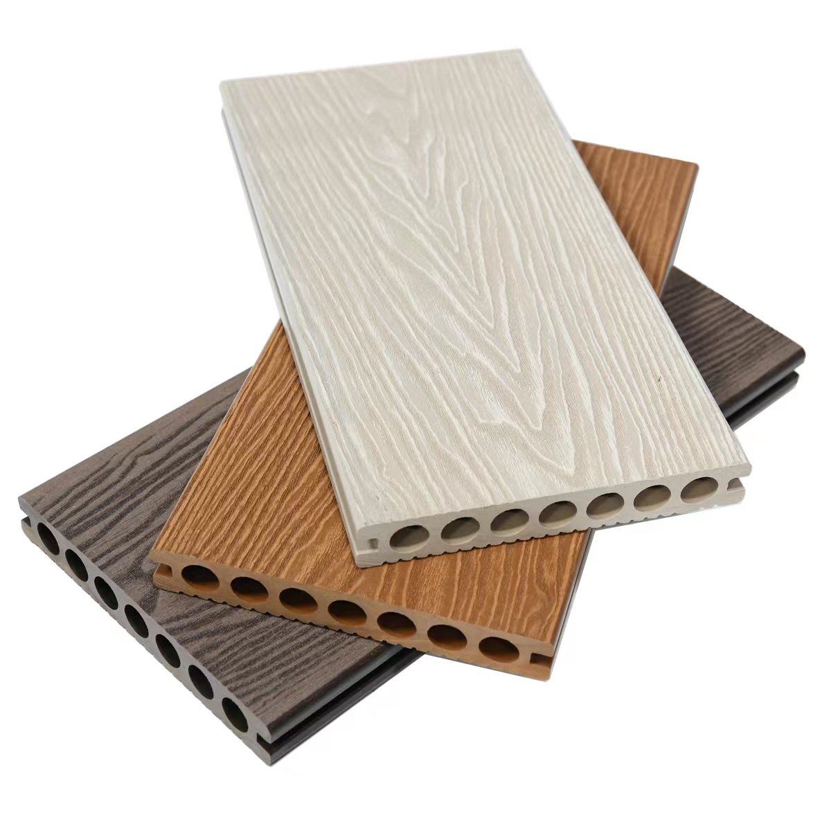 100% Pro-Environment Factory Price Decking Board Wood Plastic Composite Outdoor WPC Composite Decking