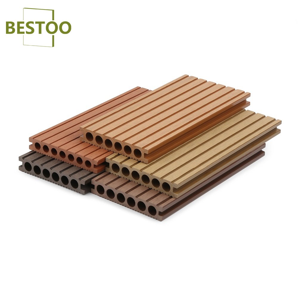 100% Pro-Environment Factory Price Decking Board Wood Plastic Composite Outdoor WPC Composite Decking