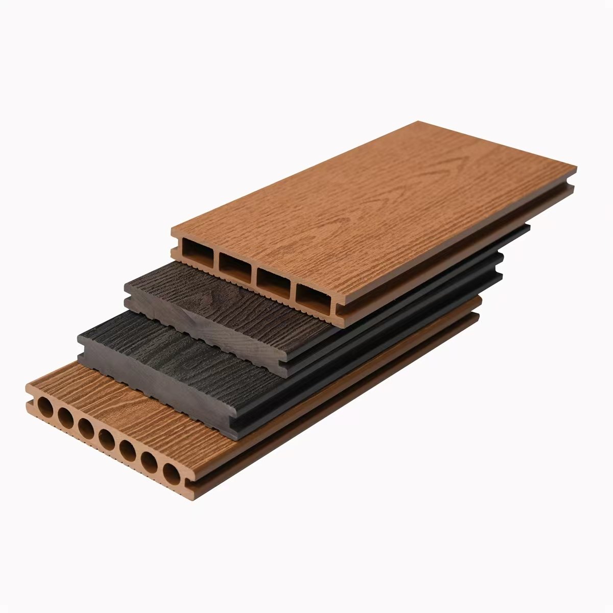 100% Pro-Environment Factory Price Decking Board Wood Plastic Composite Outdoor WPC Composite Decking