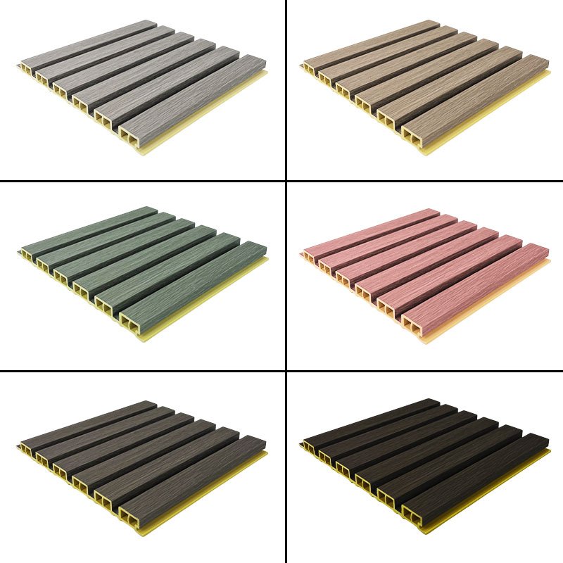 Reasonable Price Low Price 3D Wood Veneer Fluted Cladding Wpc Decor Wall Panel Board For Indoor Tv Background Wall Decoration