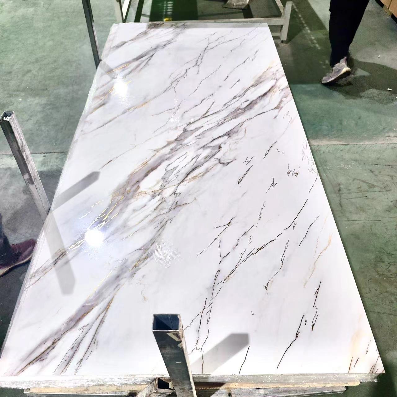 Glossy 120X240cm Pvc Uv Marble Design Sheet Board