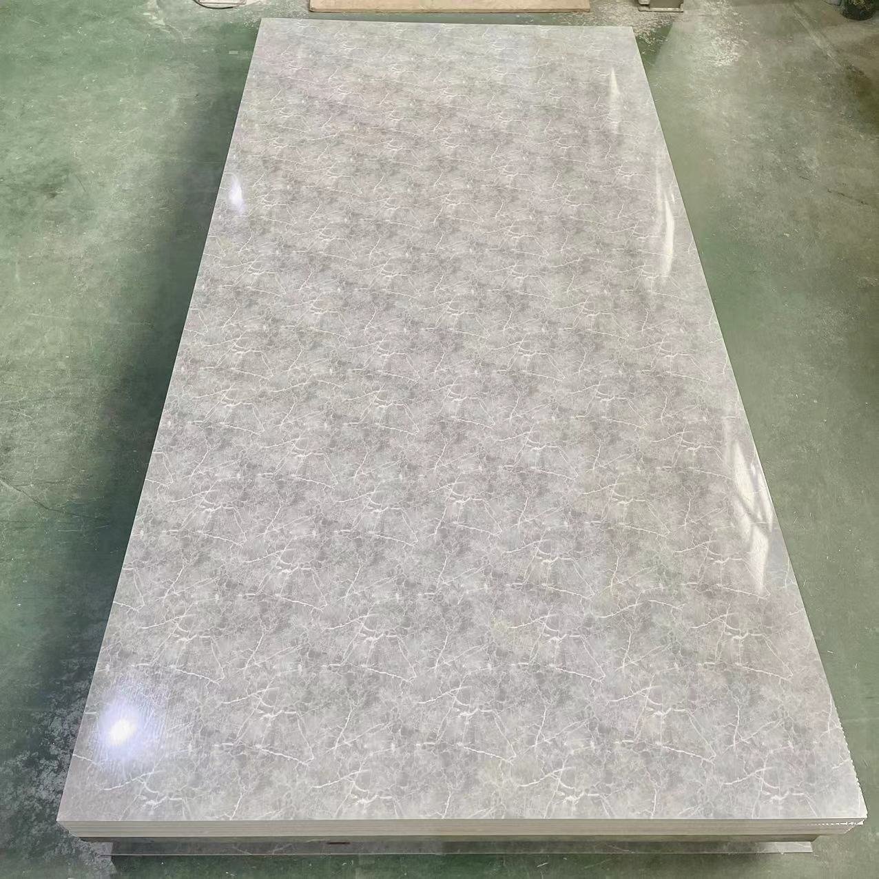 Glossy 120X240cm Pvc Uv Marble Design Sheet Board