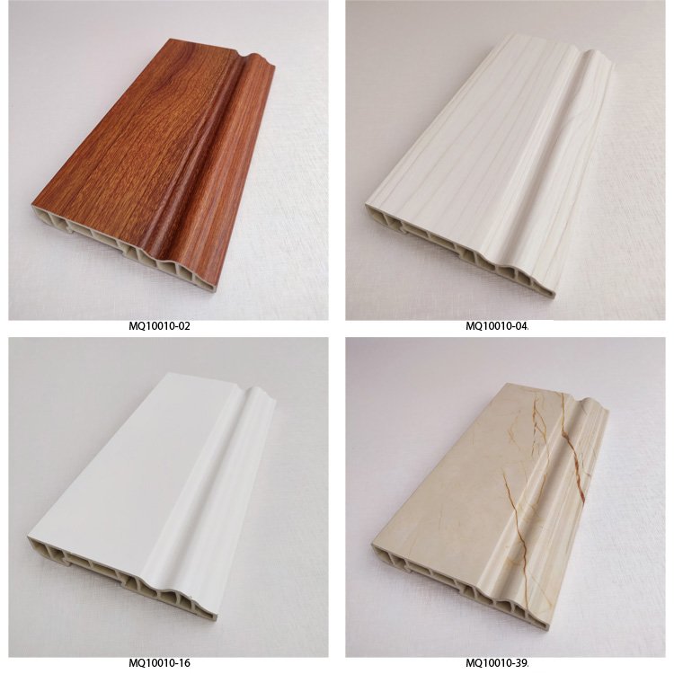 Hot China Supplier Interior Decoration Wall Panel PVC Integrated Skirting Board