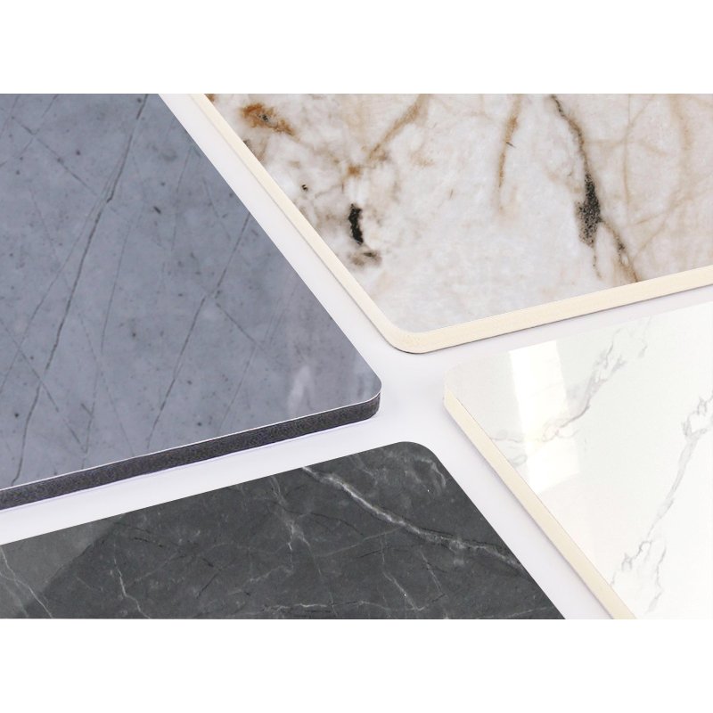 Customized 1220mm Marble Wall Board Waterproof Bamboo Charcoal Interior Wall Panels