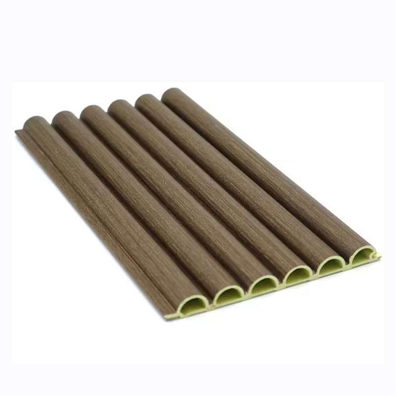 Factory supply low price high quality interior decoration Arc plate fluted wallboard waterproof WPC wall panel louvers panel