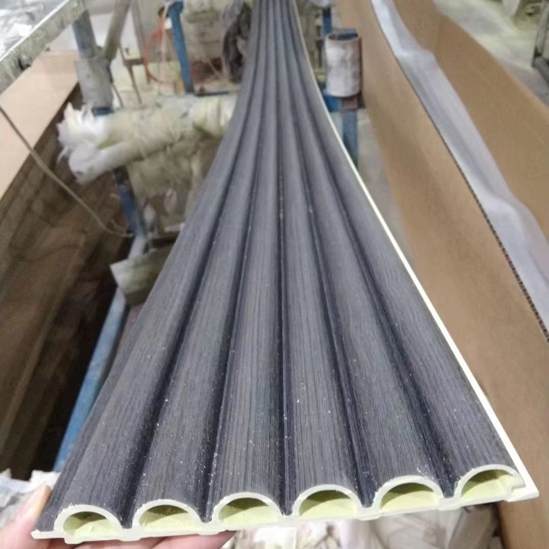 Factory supply low price high quality interior decoration Arc plate fluted wallboard waterproof WPC wall panel louvers panel