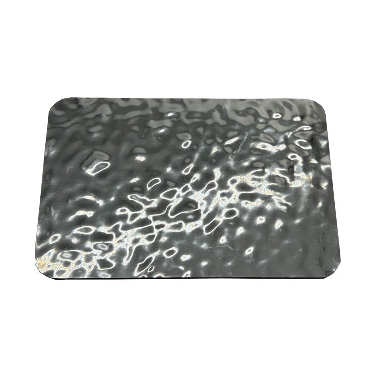 Bamboo charcoal fiber flat Board Ripple mirror surface Wood Veneer PVC Wall Panel flexible cladding