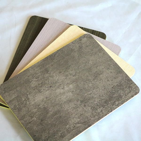 Waterproof Bathroom Paneling Sheets Bamboo Charcoal Board Wood Veneer Marble Wall Panel