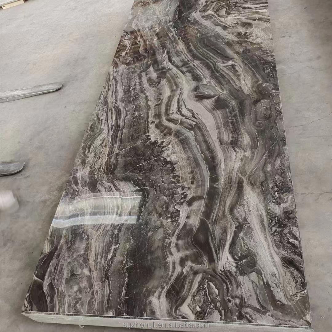 Indoor decoration 4*8ft Waterproof UV marble pvc wall panel boards high quality pvc marble wall sheet