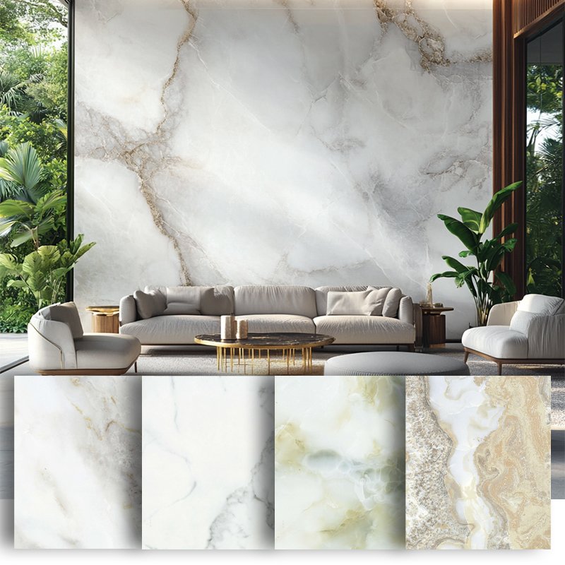 Popular Design UV Coating Decorative Wall Board UV Marble Sheet for Hotels and Halls