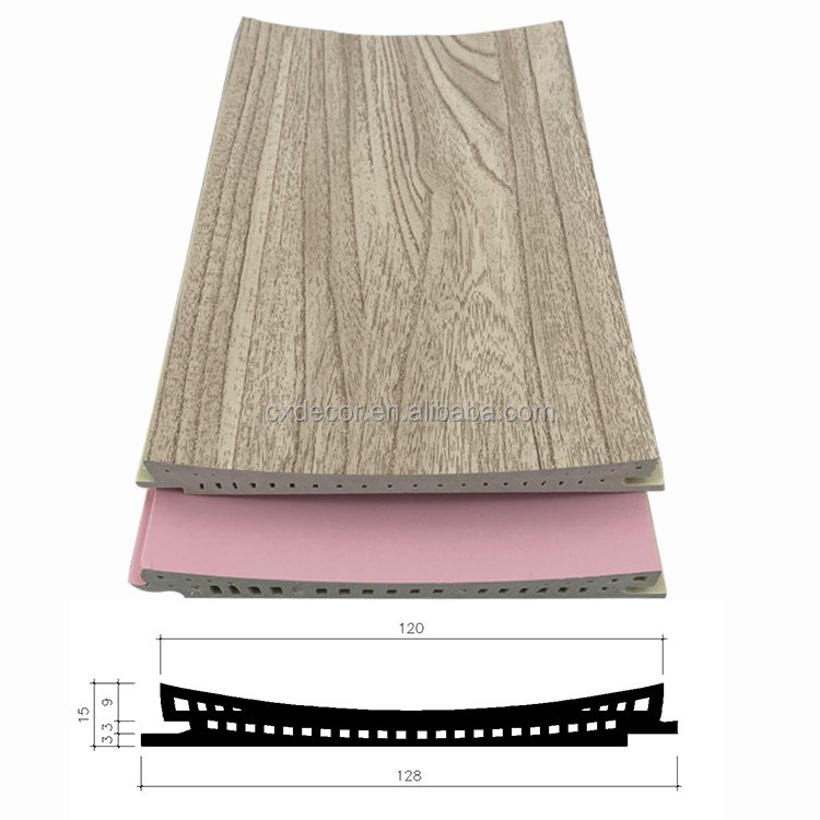 Decorative PVC Modern Laminated Slat Wall Panel Wood Boards WPC Interior Other Boards for Office School Building Materials