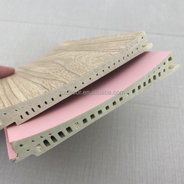 Decorative PVC Modern Laminated Slat Wall Panel Wood Boards WPC Interior Other Boards for Office School Building Materials