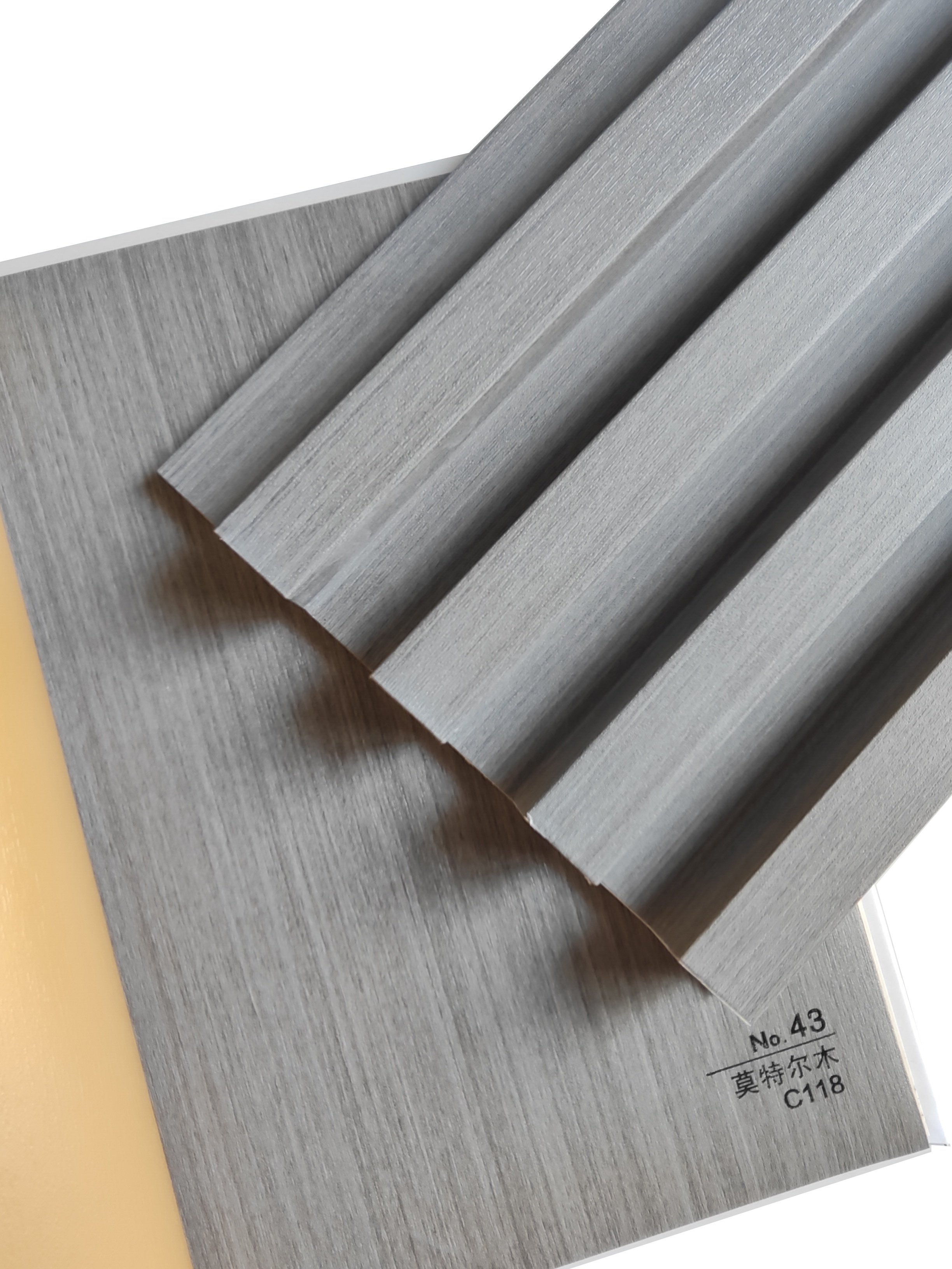 ECO-friendly Plastic Composite Wpc Cladding Fluted Wall Board WPC Wall Panel for Interior Decor