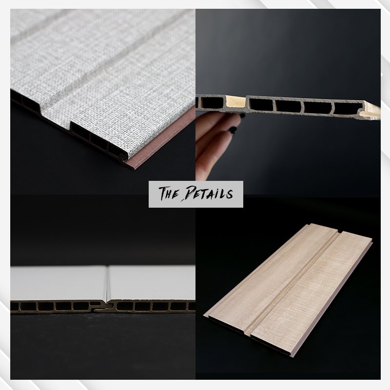 Best seller Waterproof Hotel Cladding wall decorative marble pvc uv wpc wall Fluted Panels Interior Wall Panel China Wpc Boards