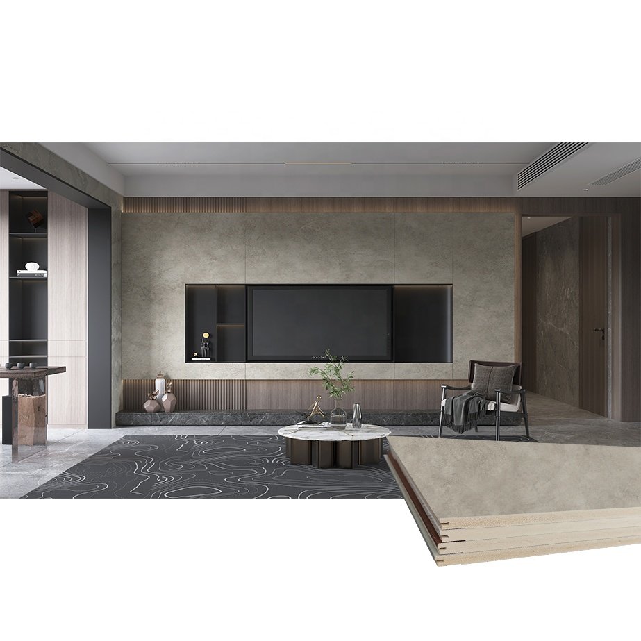 Wood grain texture 60cm indoor decorative interior living room wpc spc pvc wall board