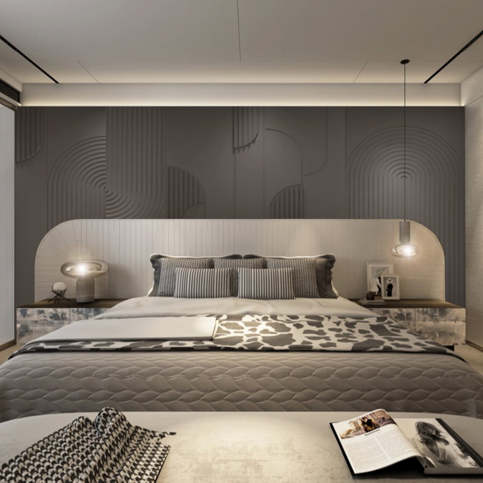 Home Decoration Fireproof Polyester Fiber Panel Boards/Tv Background Groove Wall Panel/Interior Composite Fluted Wall Cladding