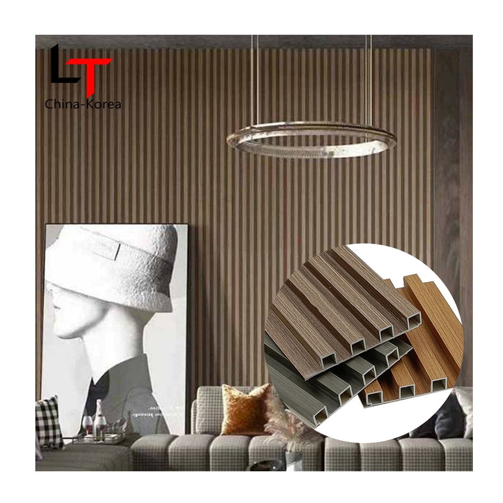 Longtime LT Indoor Decor Wood Plastic Composite PVC Coating Cladding Fluted Wall Board Interior other boards