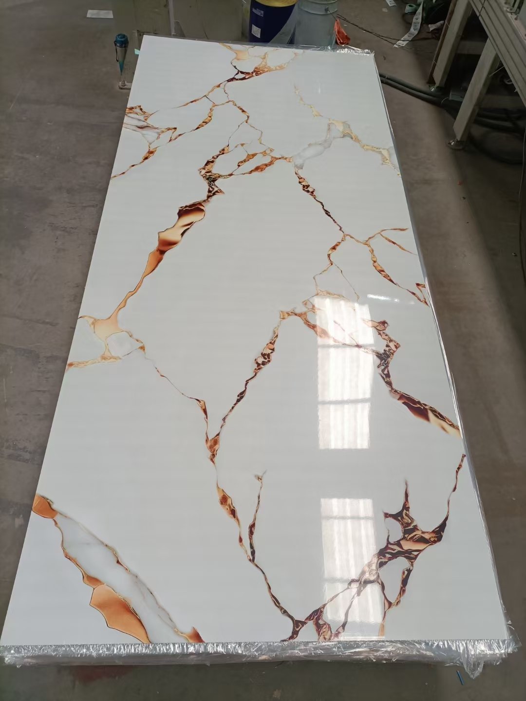 Alisba Factory price 3mm Interior wall UV board PVC marble sheet wall panel other board decorative Board