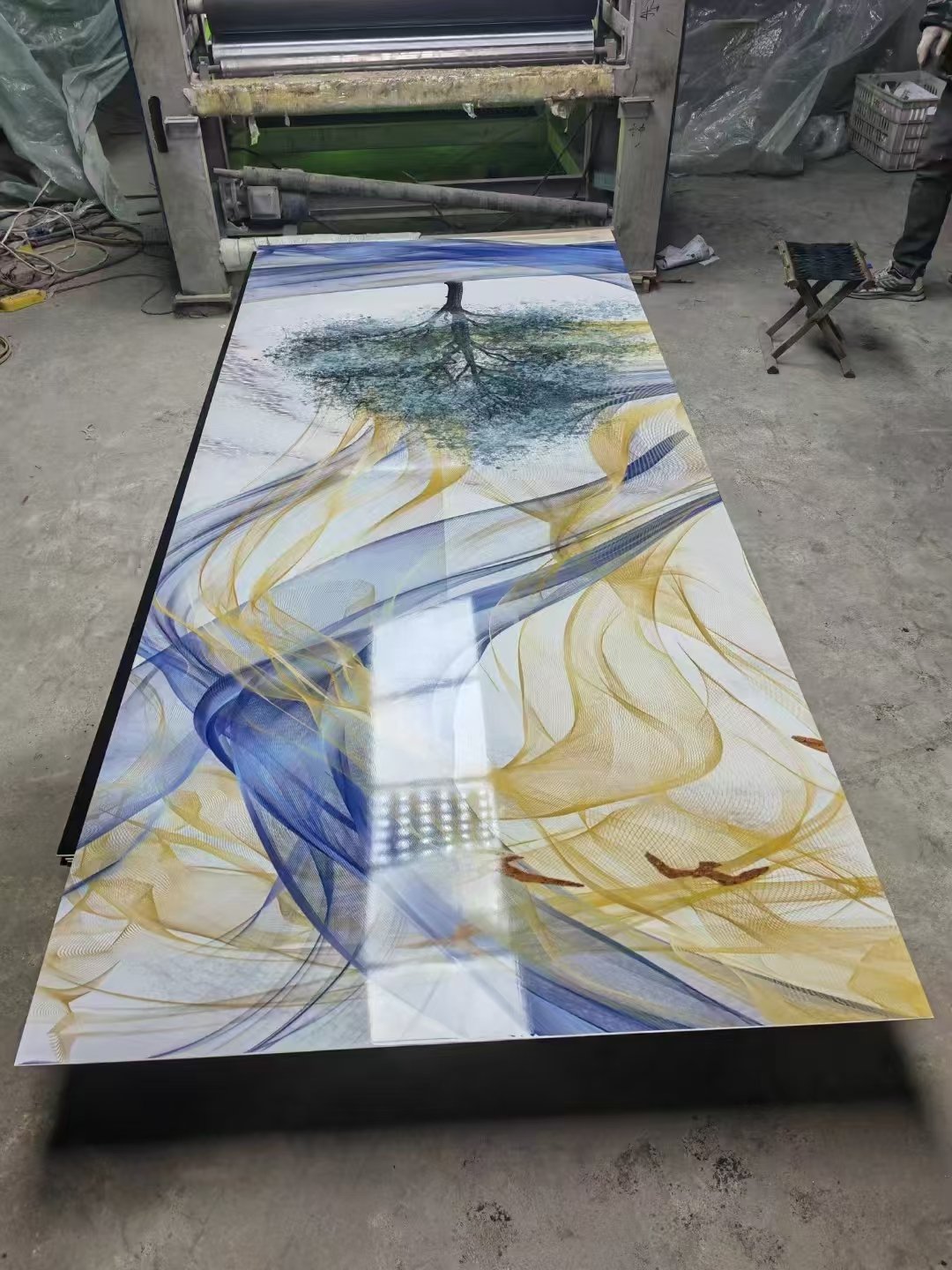 Alisba Factory price 3mm Interior wall UV board PVC marble sheet wall panel other board decorative Board