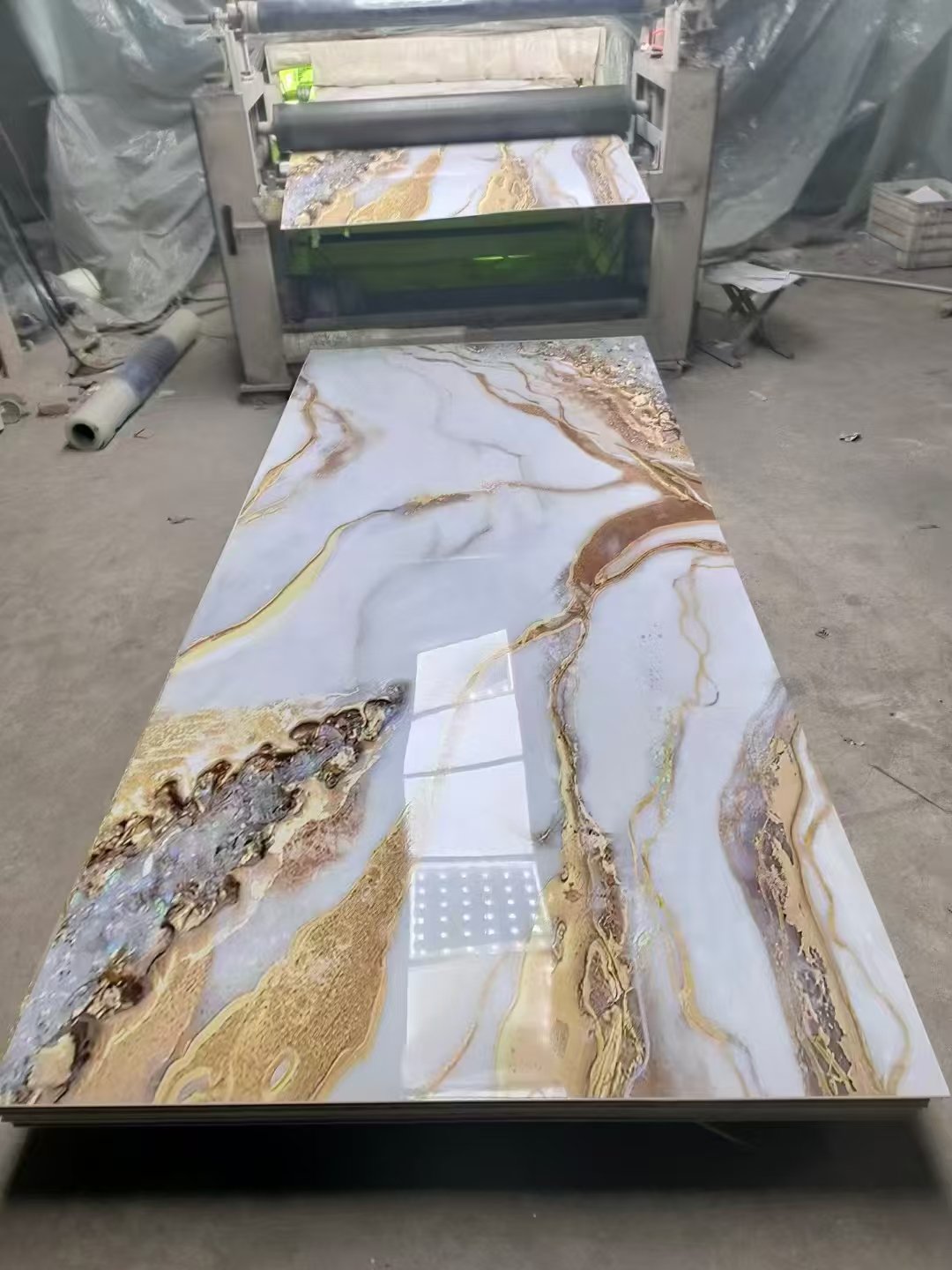 Alisba Factory price 3mm Interior wall UV board PVC marble sheet wall panel other board decorative Board