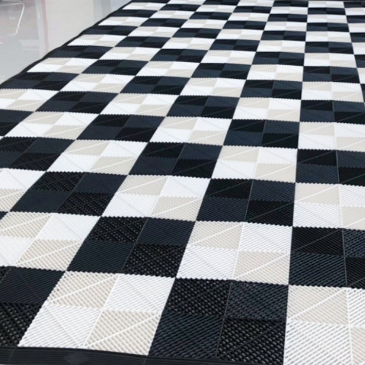 Car Wash Room Plastic Mosaic Grid Board 4s Shop Floor Mat Grid Floor Multi-Function Can Be Stitched Car Wash Shop Floor Grille
