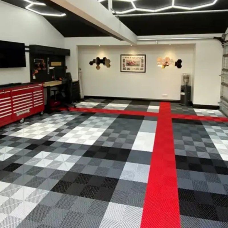 Car Wash Room Plastic Mosaic Grid Board 4s Shop Floor Mat Grid Floor Multi-Function Can Be Stitched Car Wash Shop Floor Grille