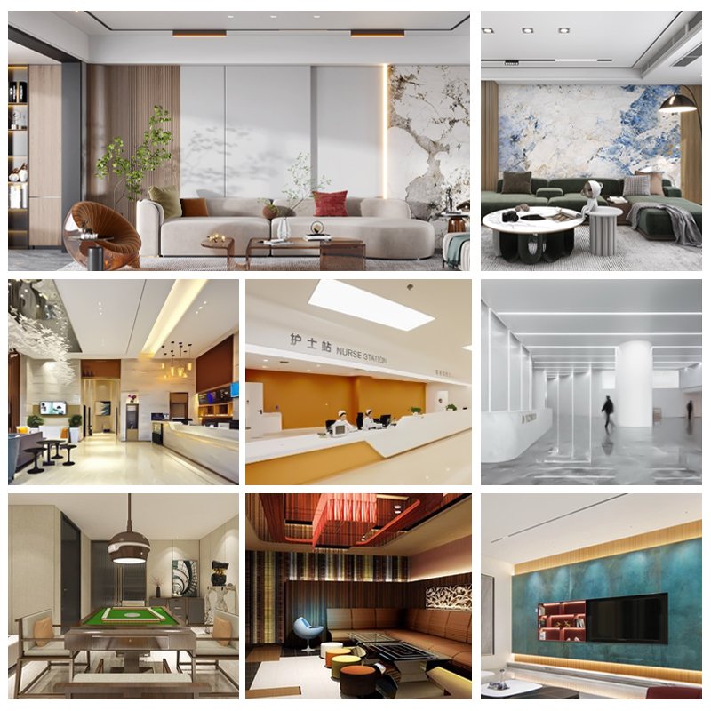 Bamboo Charcoal Wood Veneer PVC Wall Panel Wood Grain 1220*2440mm Wall Board Indoor decorative panel Wall Cladding