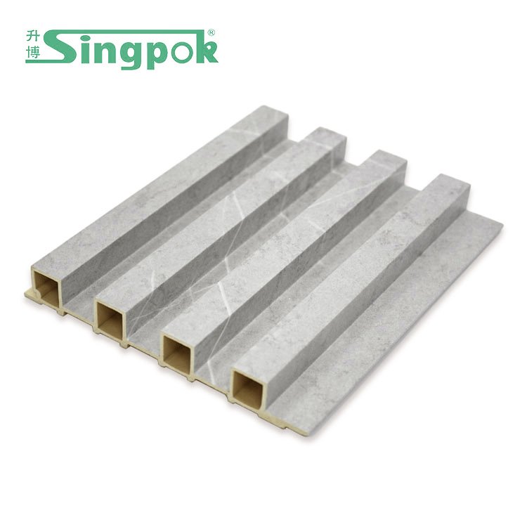 Quality Panel Interiior PVC Panel Design 3D Wall Timber Ceiling Decorative WPC Louvers Wall Panel Marble Board