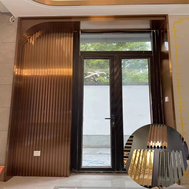 Metal 3D Wall Panel Interior Wall Panels & Boards Decorations Stainless Steel Different From Wpc/Mdf Home Marble Sheet Covering