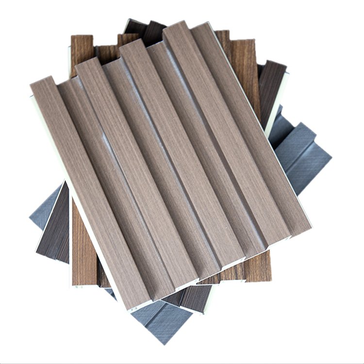 Impact Resistance Pvc Boards Wood Strip For Home Decor Wpc Fluted Wall Panel Pvc Interior Wall Panel