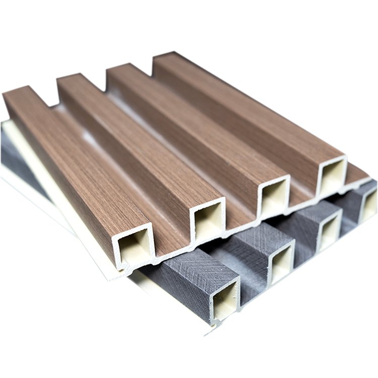 Impact Resistance Pvc Boards Wood Strip For Home Decor Wpc Fluted Wall Panel Pvc Interior Wall Panel