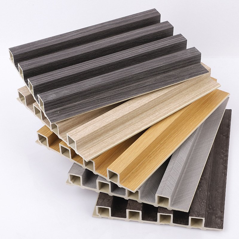 Hot selling WPC Fluted Wall Panel pvc wall panel 3d wall panel TV background Interior Decor