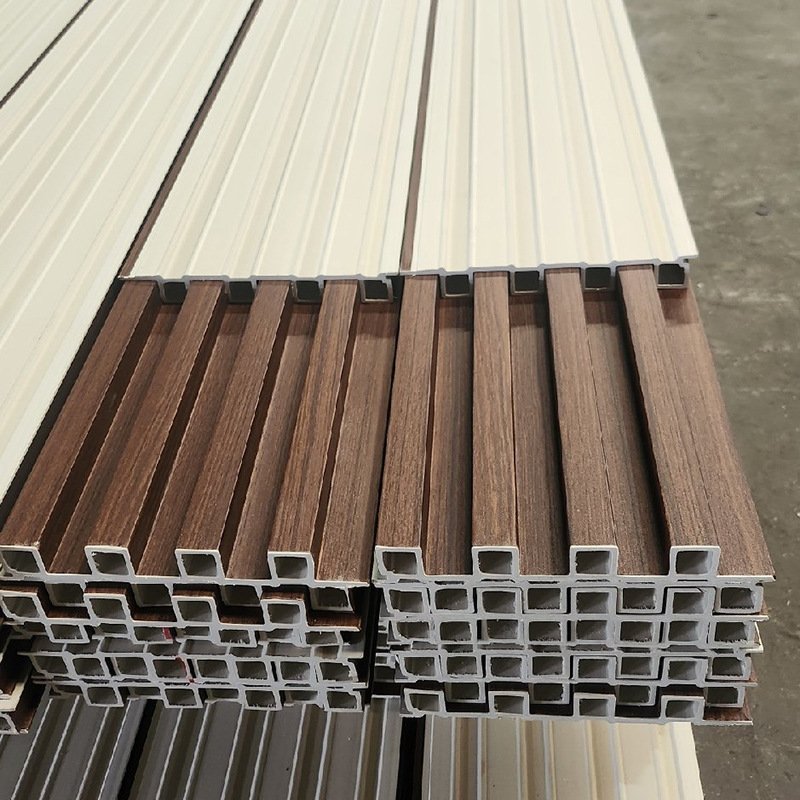 Hot selling WPC Fluted Wall Panel pvc wall panel 3d wall panel TV background Interior Decor