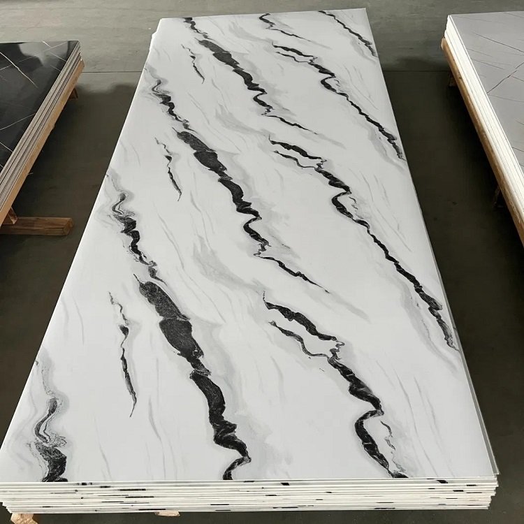 Marble-like UV mdf board plate PVC microlite 1.22 m large plate surface Wall background