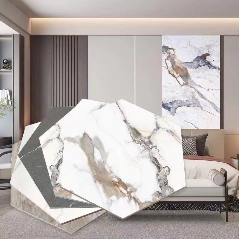 High Quality 5mm Indoor Decoration Wall Pet Marble Film Wall Board Bamboo Charcoal Fiber Wood Veneer Foam Board