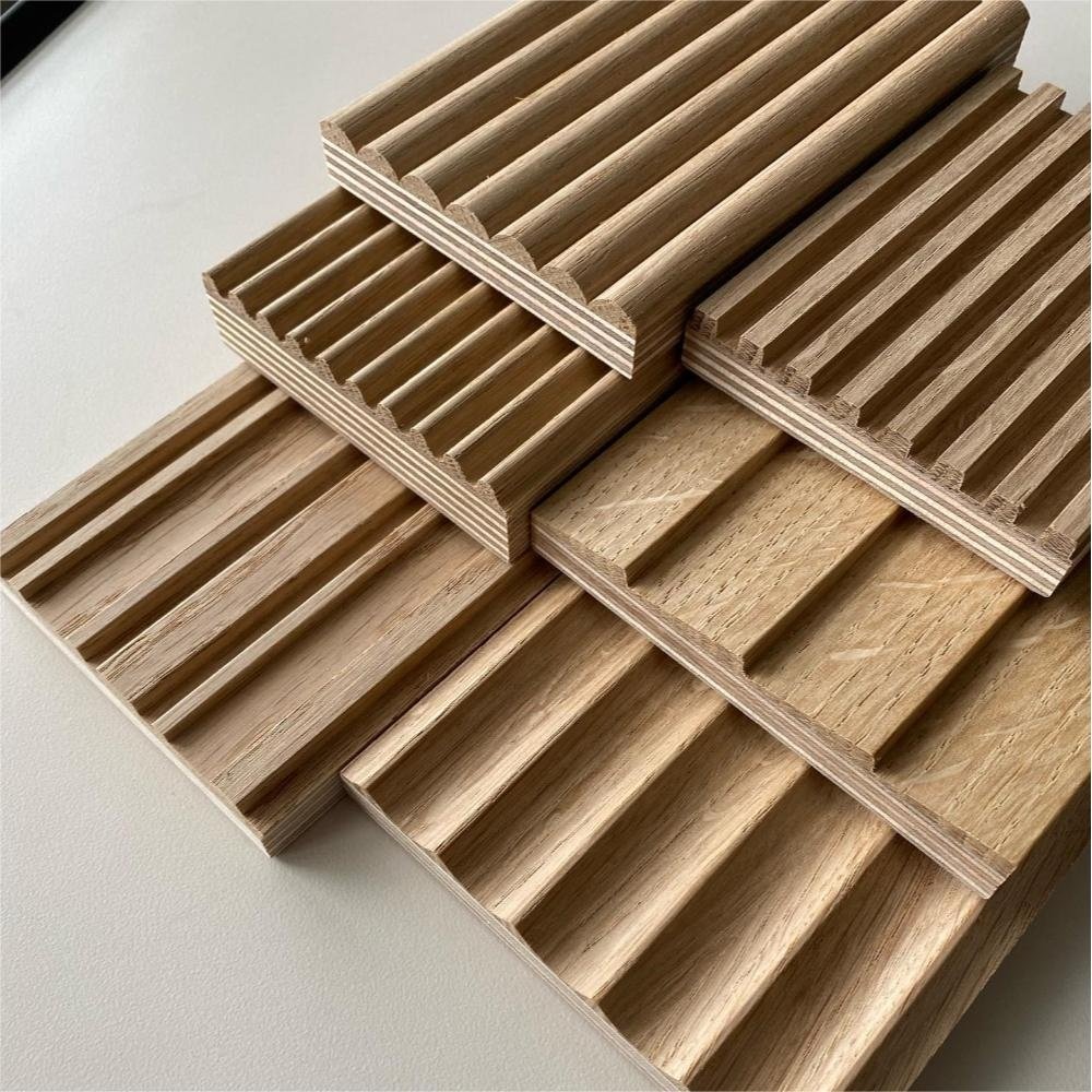 BOTON STONE Wooden Grain Cladding Wall Slab Decor Interior Decoration Fluted Wood Wall Panel Other Boards