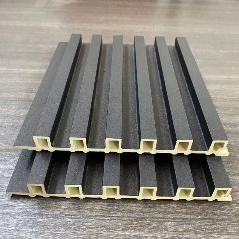 Factory Indoor Decor Wood Plastic Composite PVC Coating Cladding Fluted Wall Board WPC Interior Wall Panel Cheap Price For Sale