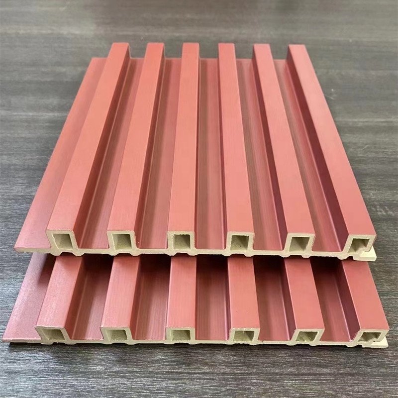 Factory Indoor Decor Wood Plastic Composite PVC Coating Cladding Fluted Wall Board WPC Interior Wall Panel Cheap Price For Sale
