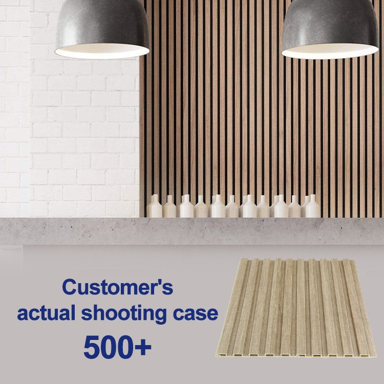 SH Wholesale China Factory Custom Fluted Wall Board Durable Wood Plastic WPC Interior Wall Panels Suppliers