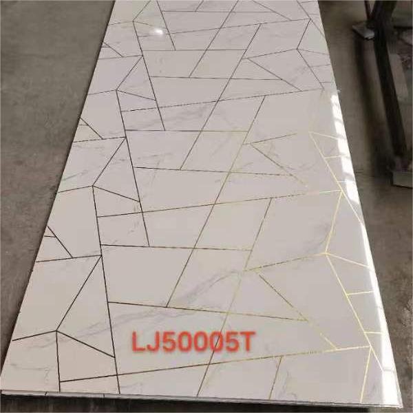 Waterproof Gilded PVC marble Board Wholesale PVC Wall Panel interior Decorative uv marble sheet